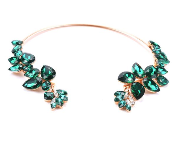 Buy Jewellery Online at Alora New Zealand | New Autumn And Winter Luxury Glass Crystal Choker Necklace for Women Wedding Jewelry Rhinestone