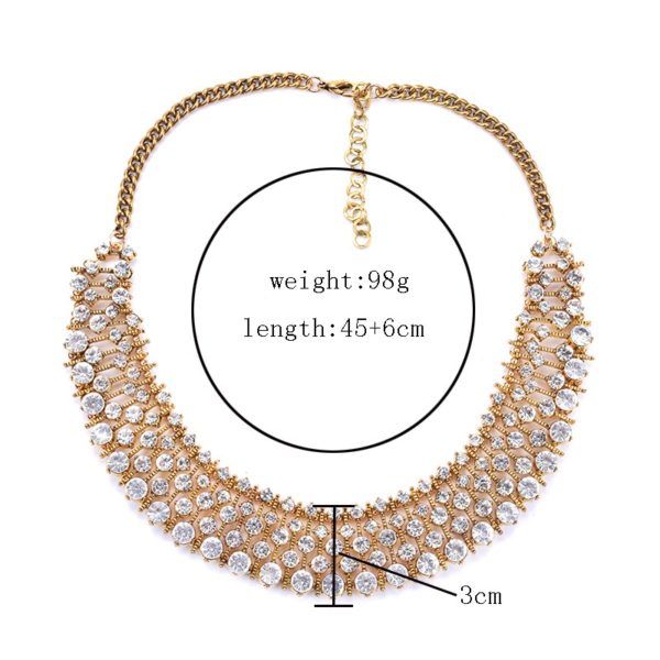 Gold Jewellery and Charms from Aora NZ | Unique style crystal necklace statement necklace za chokers necklace for women dress | New Zealand
