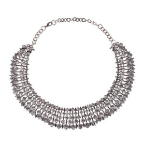 Silver Colour Chain Style Necklace