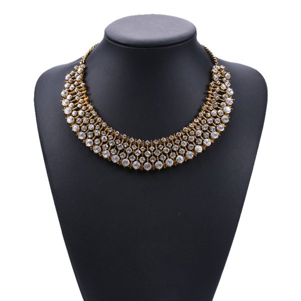 Gold Jewellery and Charms from Aora NZ | Unique style crystal necklace statement necklace za chokers necklace for women dress | New Zealand