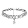 Buy Silver Jewellery Online at Alora New Zealand | Choker Necklace Women Crystal Rhinestone Mujer Choker Pendant Vintage Simulated Pearl Jewelry