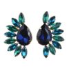 Gifts for Her New Zeland Online Shop | Fashion Jewelry Style Blue Glass Earrings Handmade sweet stud crystal earrings for women