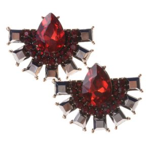 Red Antique Vintage Fashion Earrings