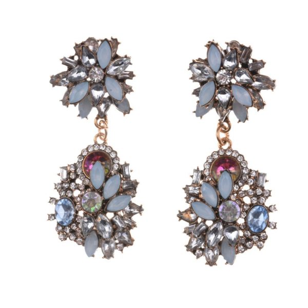 Buy Jewellery Online New Zealand | 2019 Hot Selling Trendy Fashion Pink White Crystal Statement Earrings Women Luxury Vintage Jewelry