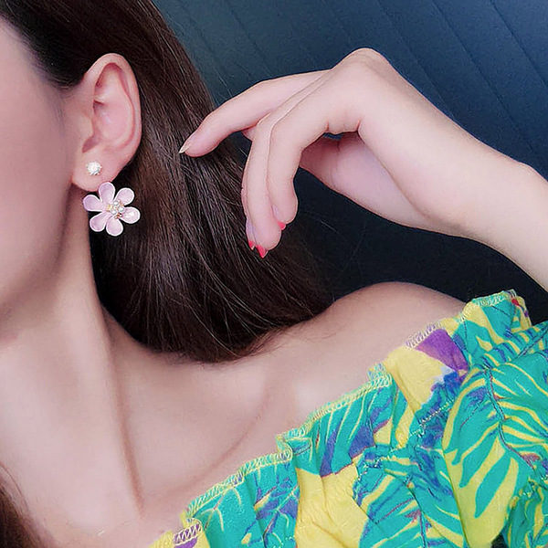 Jewellery Online Sale NZ | Buy Online New Zealand |2019 Sweet Elegant Colourful Cute Flower Drop Earrings | Girls Hanging Earrings for Gifts