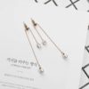 Buy Jewellery Online New Zealand |New Korean Rose Gold Color Style Fashion Jewelry Long Simulated Pearl Earrings For Women Drop Earrings