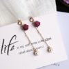 Hot New Style Korean Beautiful Flower Perl Long Chain Tassel Drop Earrings Simple Simulated Pearl Fashion | Jewellery and Charms New Zealand