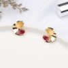Metal Acrylic Vintage S Shape Stud Earrings For Women Korean Geometric Colorful Party Pendientes Jewelry Girl Gifts - Alora New Zealand